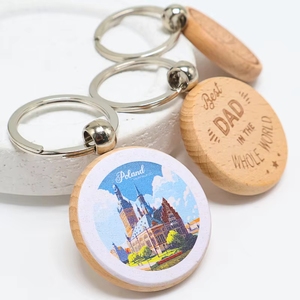keychain wood en for engraving custom