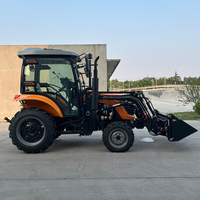 Tracteur agricole professionnel à roues de 80 à 100 CV avec unité de puissance optionnelle, adapté aux cultures mixtes et à la préparation des terres