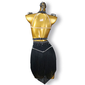 Women's Performance Wear Elegant Rhinestone Latin <strong>Dance</strong> <strong>Dress</strong> for Stage <strong>Ballroom</strong> Dancewear Costume - Product Image 4