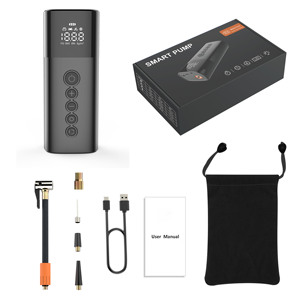 Nouveau <span class=keywords><strong>gonfleur</strong></span> de pneu sans fil de pompe à air électrique numérique portable avec lumière LED - Product Image 5