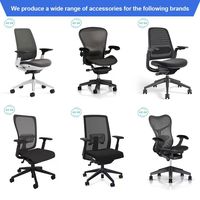 Accoudoir de chaise de bureau ergonomique multifonctionnel 5D réglable – Composants universels pour accessoire de chaise pivotante
