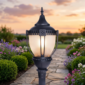 ไฟเสา LED HTY Acorn 40W/60W/80W ตัวเรือนอะลูมิเนียม IP65 ปรับเปลี่ยนค่าสีได้ หรี่แสงได้ รับประกัน 5 ปี เหมาะสำหรับสวน ใช้ไฟ AC - Product Image 4
