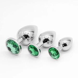 LEEHO Mini Plug Anale in Metallo con Cristallo, Giocattolo Sessuale Anale, Taglia S 75*28MM - Product Image 3