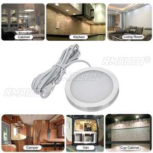 2/4/6/8PCS 12V LED Plafonnier Rond de Voiture, Lampe Intérieure pour VW T4 T5 Camper Van Caravan Motorhome Boat RV Van - Product Image 5