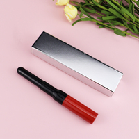 Ensemble de gloss à lèvres de luxe 2-en-1 avec logo personnalisé, crayon à lèvres mat imperméable et gloss hydratant longue durée, maquillage à marque privée