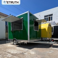 Wetruth Food Truck Personnalisé Entièrement Équipé, Cuisine Extérieure, Scooter BBQ, Chariot de Café et Pâtisserie, Remorque Alimentaire