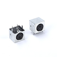 Connecteur de prise femelle Mini DIN PS2 pour souris, type 603, à angle droit