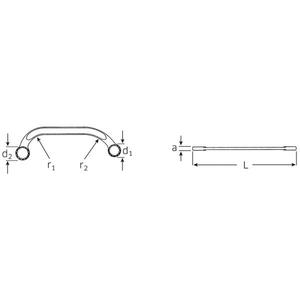 STAHLWILLE - 41091618 Clés à anneau double STARTER - EAN 4018754096770 WRENCHES RING WRENCHES - Product Image 2
