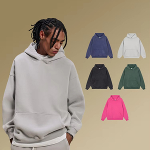 H5611 Manufacturer Supply Wholesale Custom 420 Gsm Cotton <b>Blends</b> Fleece Lined Hoodies Unisex Vintage Washed Hoodies - Product Image 1