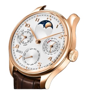 Montre Homme Quartz Luxe Bracelet Noir Style International Verre Affaires Décontractée Classique Sport Alliage Cuir Poignet IWC - Product Image 1
