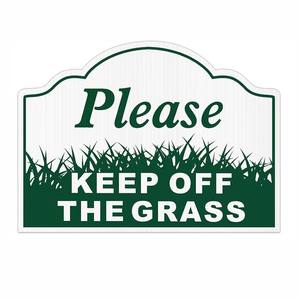 Please <strong>Keep</strong> <strong>Off</strong> <strong>Grass</strong> Sign Stay <strong>Off</strong> <strong>Grass</strong> <strong>Signs</strong> UV Protected Weatherproof Fade Resistant Easy to Mount Custom Garden Decor - Product Image 1