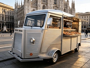 Remolque de Pizza con Horno de Leña y Mesa de Preparación, Auténtica Pizzería Napolitana Móvil para Festivales de Comida y Catering - Product Image 2
