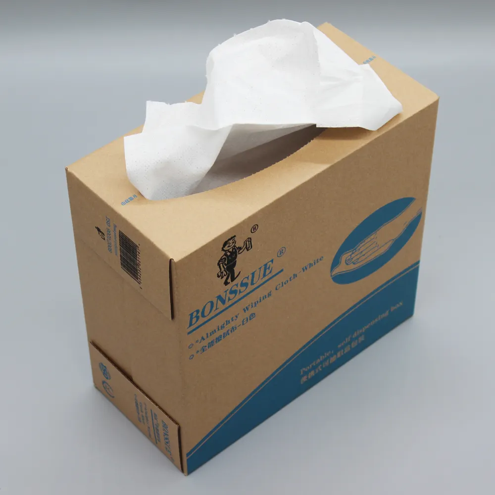 Pop Up Box Poetspapier Multipurpose Vegen Doek 30% Polypropyleen 70% Houtpulp Doekjes