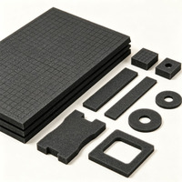 Feuille de mousse PU noire haute résistance 12*12*2 pouces, mousse protectrice pour étuis rigides et outils de quincaillerie