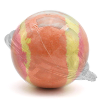 Boîte à bulles sphérique en plastique PET, coque transparente, emballage pour bombe de bain