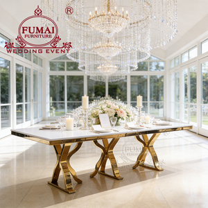 Table et chaises de salle à manger luxueuses au design moderne avec base en acier inoxydable - Product Image 2