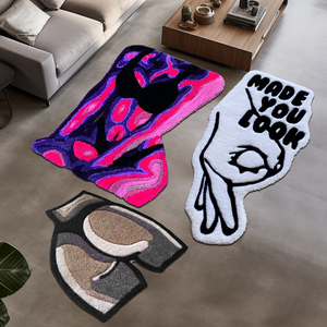 <span class=keywords><strong>Tapis</strong></span> tuftés personnalisés en laine acrylique de luxe pour <span class=keywords><strong>tapis</strong></span> personnalisé de salon - Product Image 4