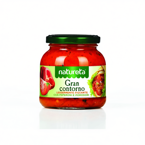 Natureta Spicy Tomato <b>Large</b> Contour Sauce in <b>Mason</b> <b>Jar</b> 300g X 12 Pieces ETA KAMNIK D.O.O. - Product Image 2