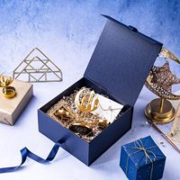 Boîte cadeau personnalisée Ramadan Aïd Moubarak, emballage de luxe en papier pour les fêtes musulmanes, avec logo estampé à chaud pour dattes, chocolats, parfums et coffrets cadeaux
