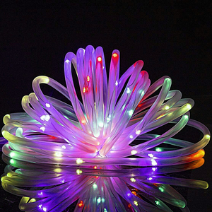 300 LED Rope Tube Lights <strong>Solar</strong> Powered Warterproof Fairy String Decoration Christmas Garden Street Patio <strong>Balcony</strong> <strong>Garland</strong> - Product Image 4