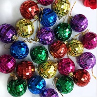 Boule disco en verre suspendue de haute qualité, personnalisée, argentée, dorée, rose, rouge, violette, bleue, verte, jaune