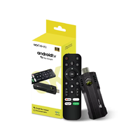 Dispositivo de TV al por Mayor, Dispositivo de IPTV HDR, TV 4K, Dongle de TV Inteligente, Wifi Dual, 2 GB, 16 GB, 4 Núcleos, 64 bits, Android con Control Remoto