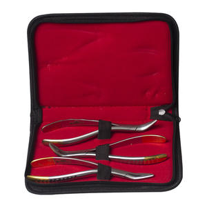 Juego de Fórceps Dentales Manuales Reutilizables para Extracción, de Metal/Acero, para Restos de Raíces en Mandíbulas Superior e Inferior - Product Image 4