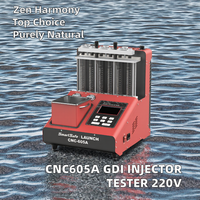 LAUNCH CNC605A Version anglaise du testeur de nettoyage d'injecteurs GDI avec interface USB 220V/110V, mise à jour des modèles CNC602A/CNC603A