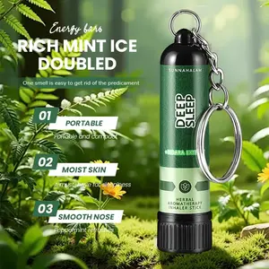 Diffuseur d'huile essentielle de menthe poivrée <span class=keywords><strong>pour</strong></span> l'aromathérapie naturelle, soulagement du stress, aide à bien dormir, soin nasal, inhalateur nasal, bâton énergétique - Product Image 2