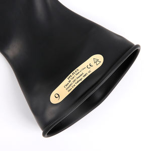 Leggeri e morbidi guanti isolanti in lattice 500V classe a bassa tensione 00 2.5KV testati per la protezione delle mani e del braccio - Product Image 4