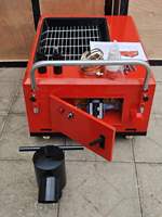 Pompe à béton carrée portable avec moteur et moteur sur site Convoyeur de mortier de ciment Alimentateur