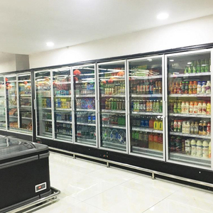 Frigorifero per Bevande da Supermercato, Vetrina Espositiva Commerciale in Vetro, Congelatore Multilivello per Bottiglie d'Acqua - Product Image 4