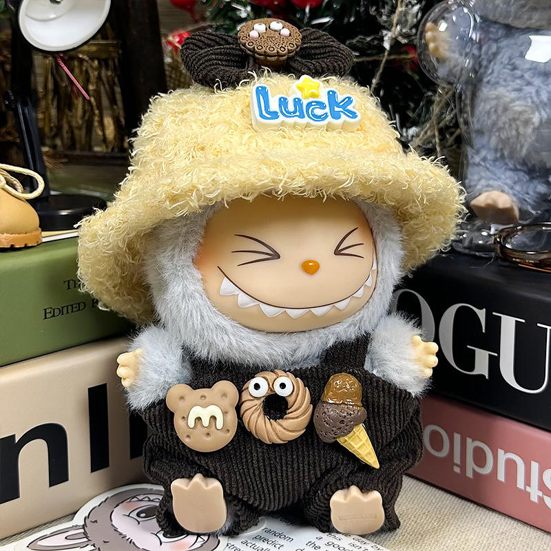 Brown Donut (Luck Hat + Headwear + Overalls)