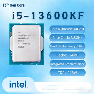 Pour processeur <span class=keywords><strong>Intel</strong></span> <span class=keywords><strong>Core</strong></span> <span class=keywords><strong>I5</strong></span>-<span class=keywords><strong>13600KF</strong></span> 3,50 GHz 14 cœurs 20 threads 24 Mo de mémoire L3 LGA1700 Unité de threads Ordinateur de bureau - Product Image 1