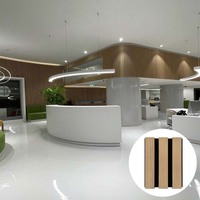 Diffuseur mural en bois Akupanel Design 3D Panneaux acoustiques en chêne insonorisants portables