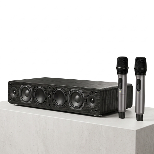Home Speakers Karaoke System Dual Mic  Party Speaker X6