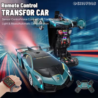 Nouvelle voiture télécommandée transformable à un bouton, modèle de robot, jouet pour enfants, cadeau pour enfants, voiture télécommandée pour enfants