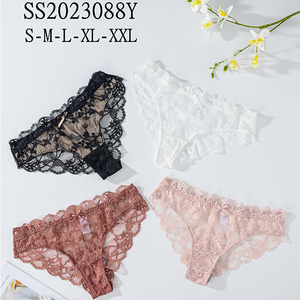 Mutandine in pizzo floreale trasparente Sexy da donna - Product Image 6