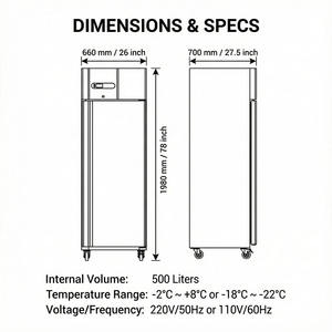 <span class=keywords><strong>Réfrigérateur</strong></span> vertical SWENZA à porte unique en acier inoxydable, idéal pour supermarchés - Meilleure vente - Product Image 4