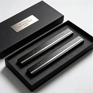 Juego de pisapapeles de acero inoxidable y latón de primera calidad para regalo corporativo, con logotipo grabado en una cara, decoración metálica para escritorio de oficina - Product Image 5