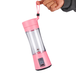 <span class=keywords><strong>Mini</strong></span>-mixeur électrique portable rose avec fonction d'auto-nettoyage, chargeur USB, boîtier sans BPA, idéal pour la voiture et l'extérieur - Product Image 6
