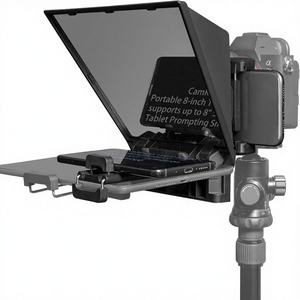 Téléprompteur portable FEELWORLD <span class=keywords><strong>TP2A</strong></span> 8 pouces compatible avec smartphones/tablettes 8 pouces, prise de vue DSLR, télécommande et anneaux adaptateurs d'objectif - Product Image 1