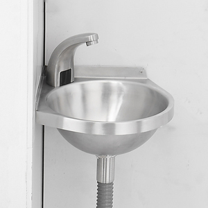 Évier d'angle triangulaire miniature en acier inoxydable 304 à montage mural, gain de place, petit lavabo pour salle de bain, balcon, camping-car, <span class=keywords><strong>appartement</strong></span> - Product Image 4