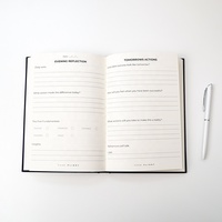 Diario de acción diaria Cuaderno Diseño personalizable A5 Cubierta de lino de tela de tapa dura para registros de horarios