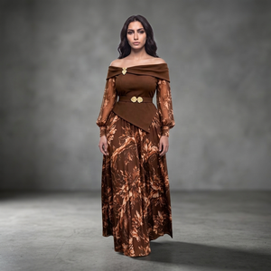Abito Lungo da Sera Elegante in Pizzo Modal Taglie Forti per Matrimoni e Feste 2026, Stile Africano Dashiki <span class=keywords><strong>Ankara</strong></span> Turchia, Abbigliamento Femminile - Product Image 1