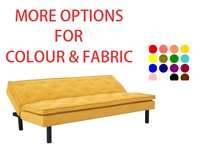 Sofá Cama Plegable de Tela Moderna de Alta Calidad, Venta Directa de Fábrica Nisco, Personalizable, con Estructura de Metal y Madera, 3 Plazas