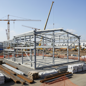 บ้านคอนเทนเนอร์โครงสร้างเหล็ก อาคารพาณิชย์โครง<span class=keywords><strong>สร้าง</strong></span>เหล็กแบบกำหนดเอง โกดังเก็บสินค้าโครงสร้างเหล็ก - Product Image 1