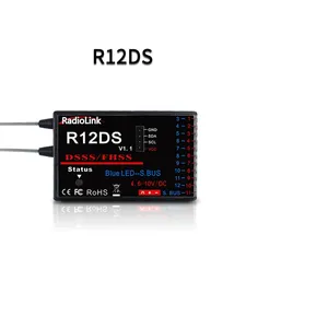 Récepteur <span class=keywords><strong>RadioLink</strong></span> <span class=keywords><strong>R12DS</strong></span> 12CH 2.4Ghz en plastique ABS pour émetteur AT9 AT9S AT10 AT10, photographie aérienne - Product Image 2