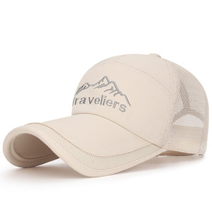 Sombrero de sol informal para exteriores de verano para hombre, nuevo estilo, gorra de béisbol de malla de leopardo con ala extendida, diseño de Montañismo transpirable, venta al por mayor - Product Image 5