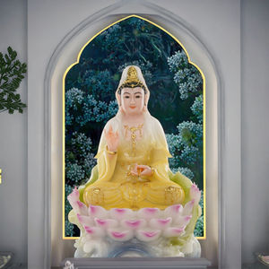 พระพุทธรูปพระศากยมุนี พระอวโลกิเตศวร พระโพธิสัตว์พระคีติการ์บาห์ พระมัยตรียา  รูปปั้นเรซิ่นสำหรับบูชาที่บ้าน - Product Image 3